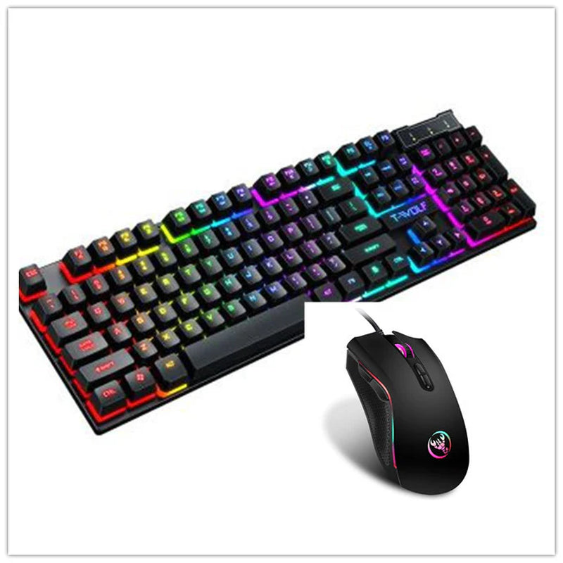 Illuminated Wired Gaming Keyboard with Floating Key Design