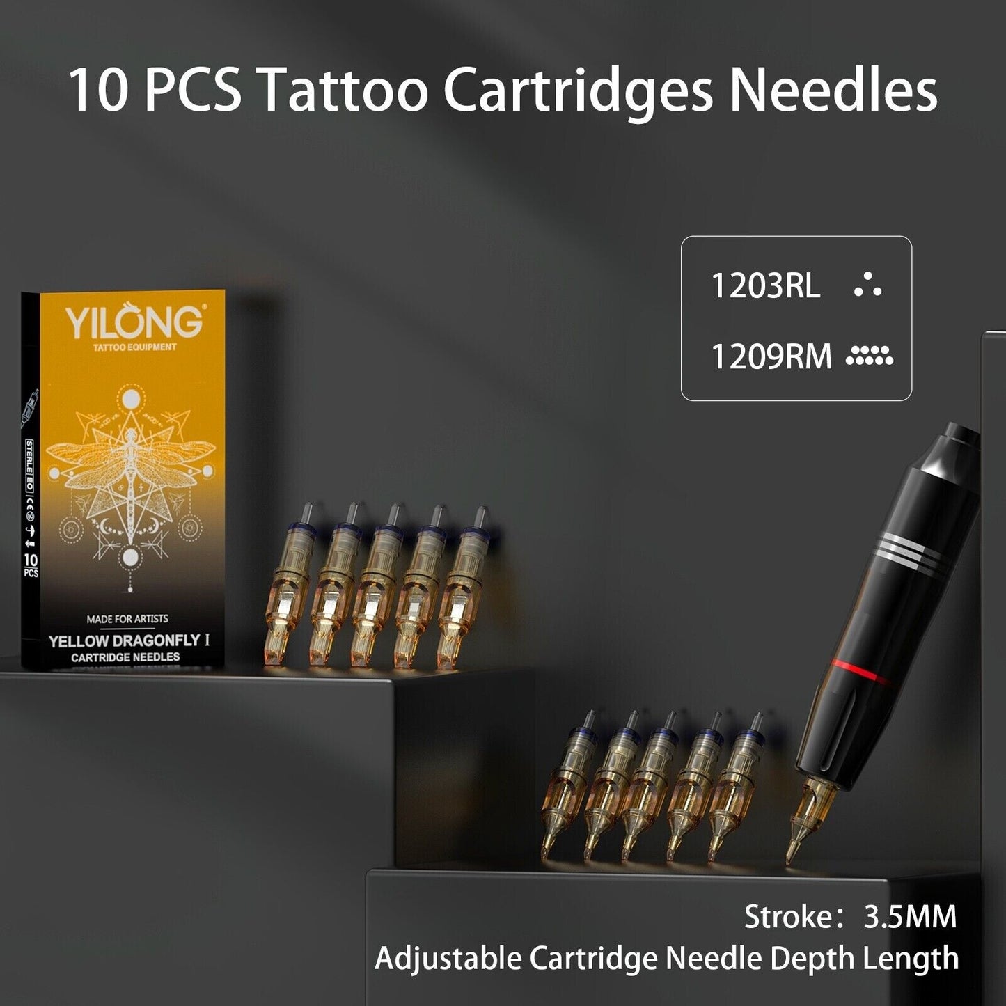 Tattoo Kit Complete for Beginners Wireless Pen Machine with Power Supply Needles